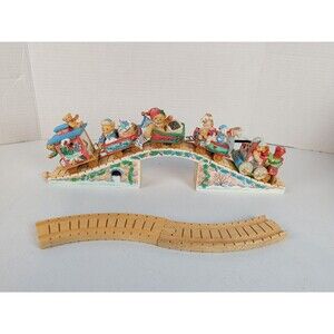 Cherished Teddies Santas Express Train Christmas 10 Piece Set Enesco Lionel